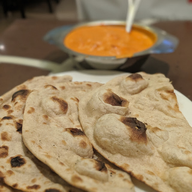 Tandoori Roti and Butter Chicken