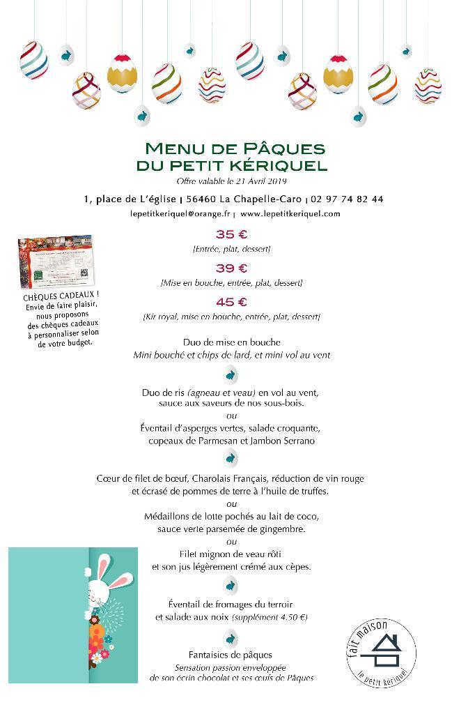 Le Petit Kériquel Photo Menu 2