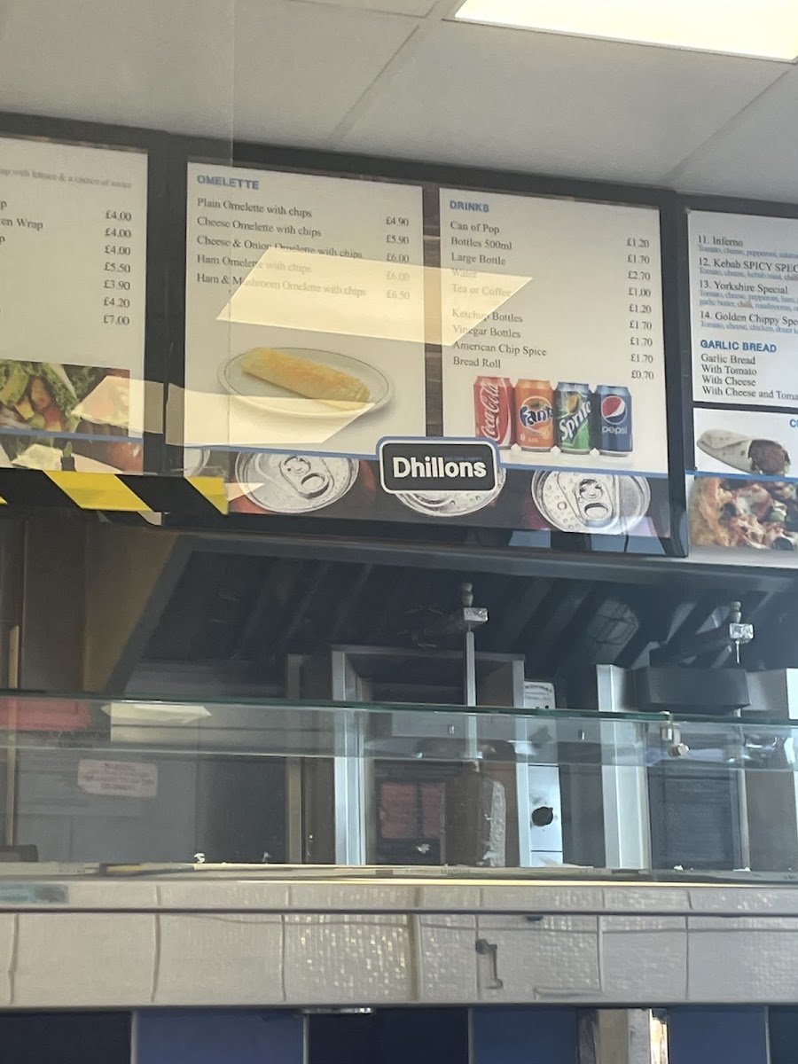 Dhilons Golden Chippy Photo Menu 1