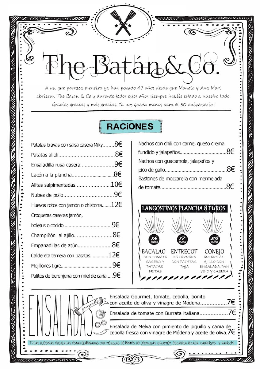 The Batan & CO Photo Menu 1