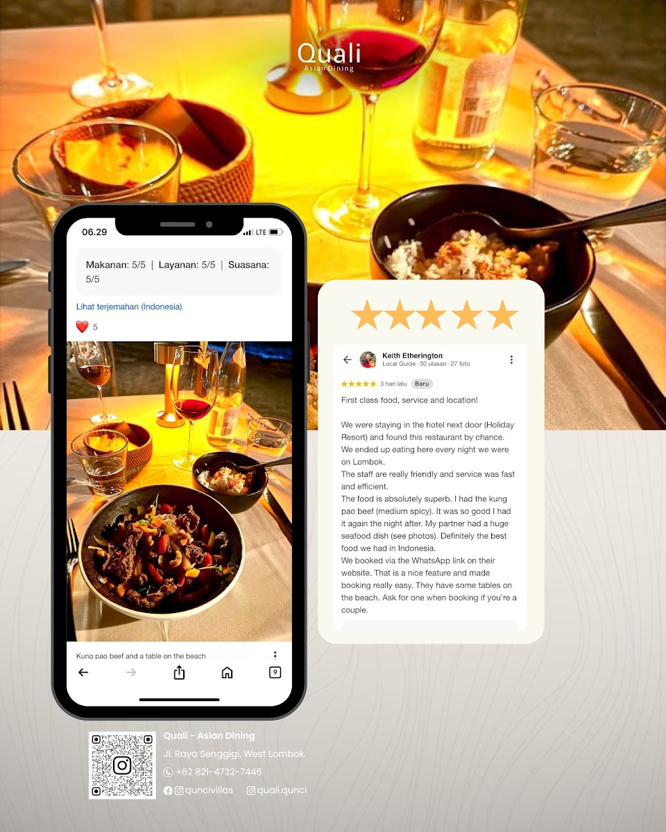 Quali Indonesian & Asian Dining Photo Menu 8
