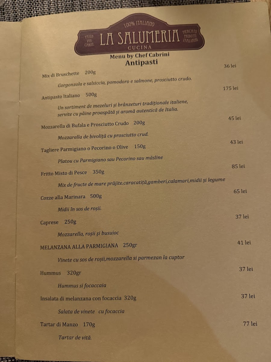 La Salumeria Cucina Photo Menu 2