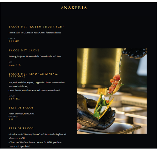 Opera Pizza Gourmet Photo Menu 1