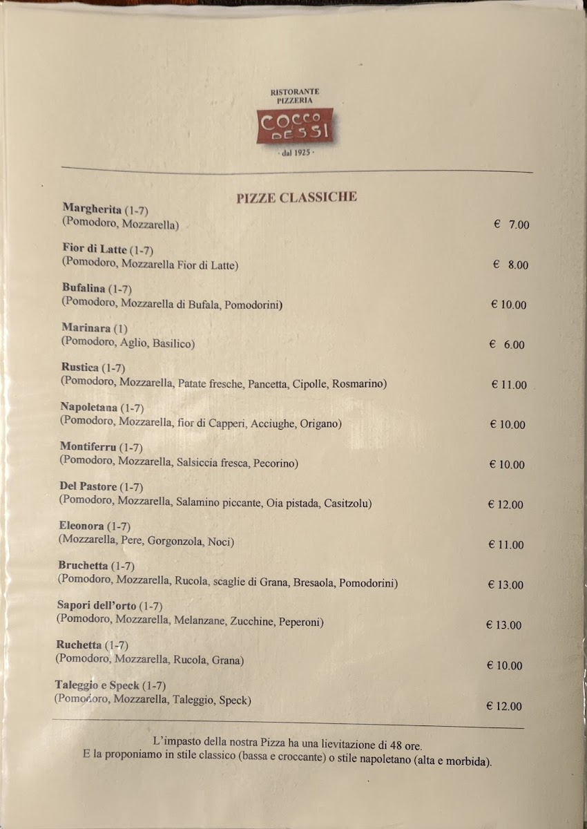 Ristorante Cocco & Dessì Restaurant Photo Menu 2