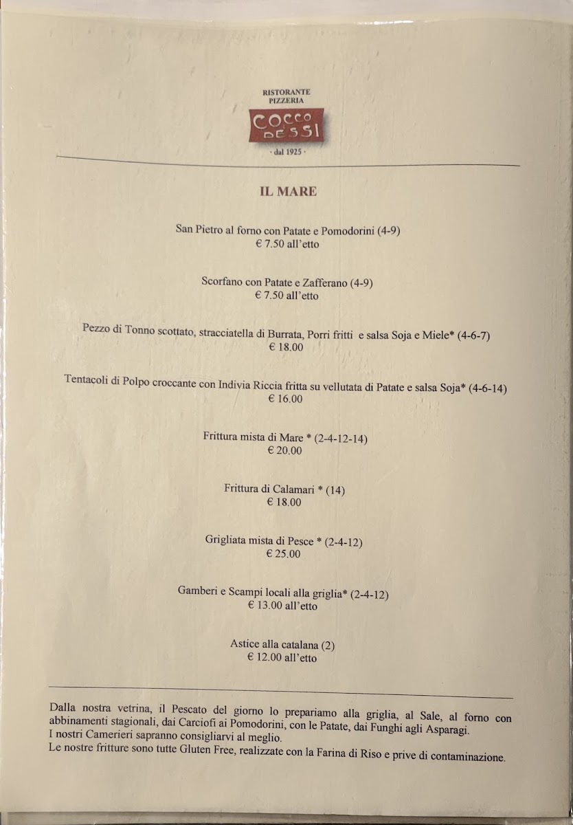 Ristorante Cocco & Dessì Restaurant Photo Menu 3