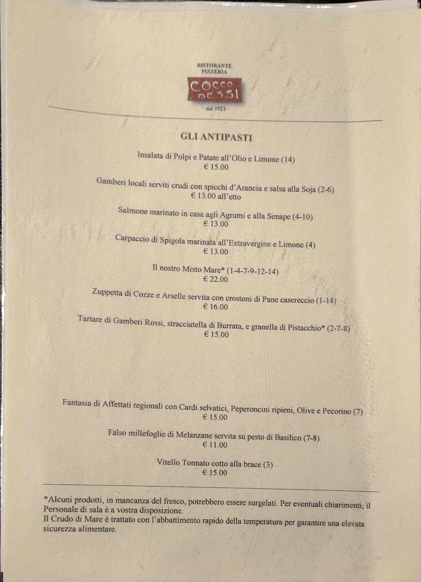 Ristorante Cocco & Dessì Restaurant Photo Menu 4