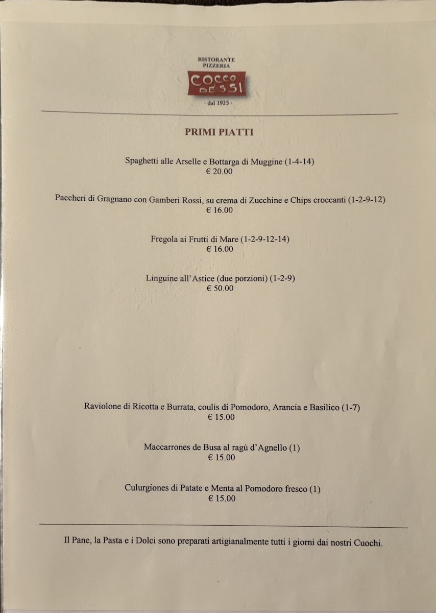 Ristorante Cocco & Dessì Restaurant Photo Menu 6