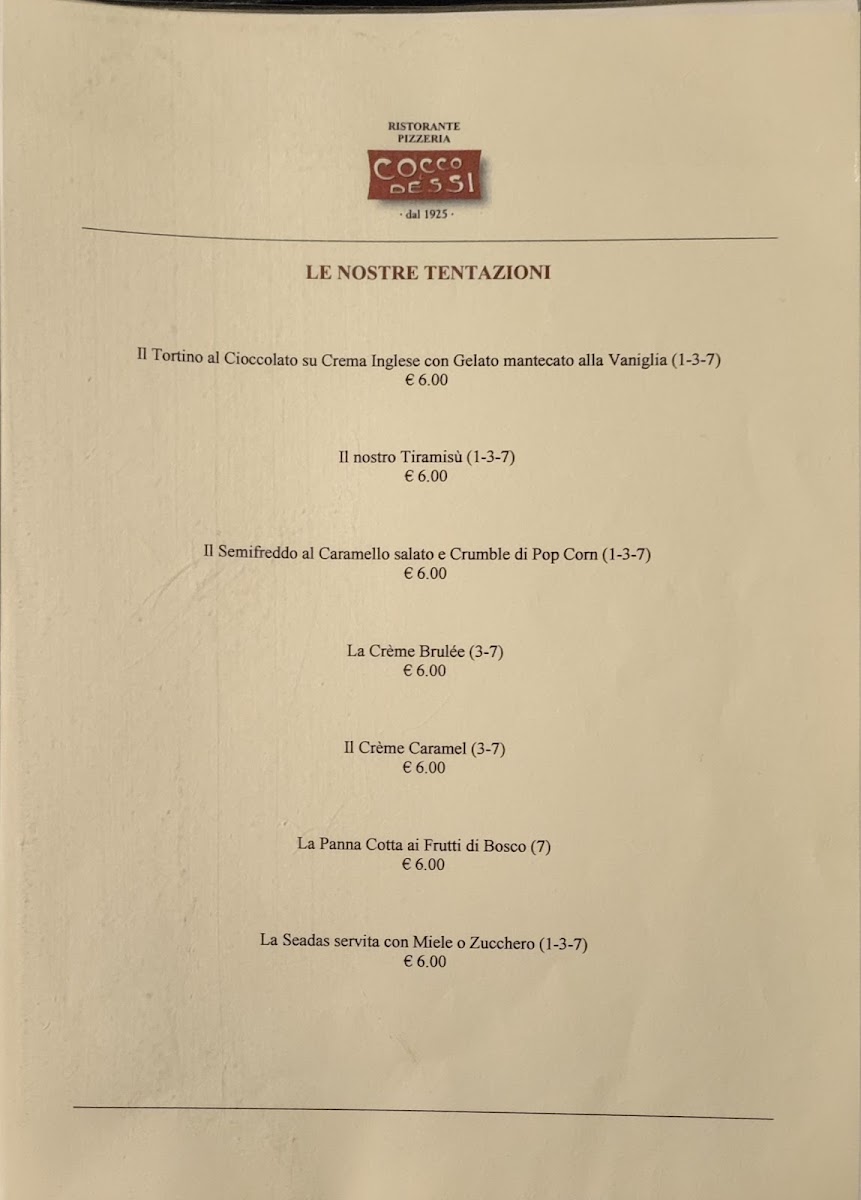 Ristorante Cocco & Dessì Restaurant Photo Menu 9