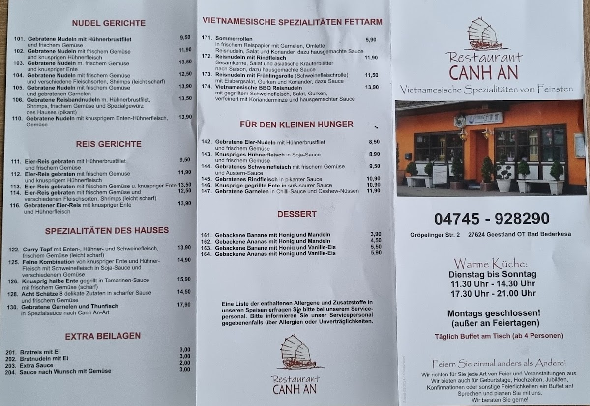Canh-an An Photo Menu 1