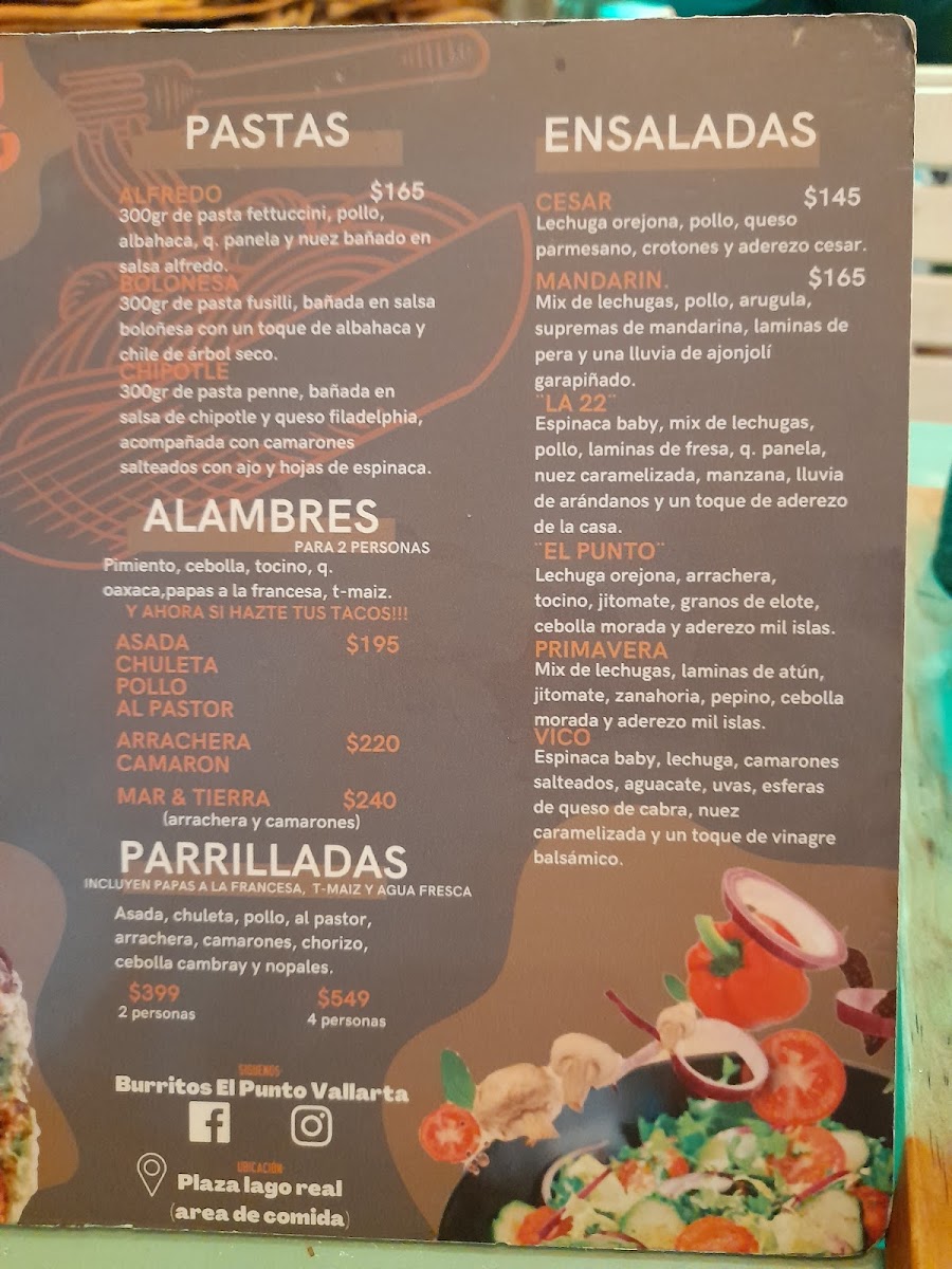 Burritos El Punto Vallarta Photo Menu 1