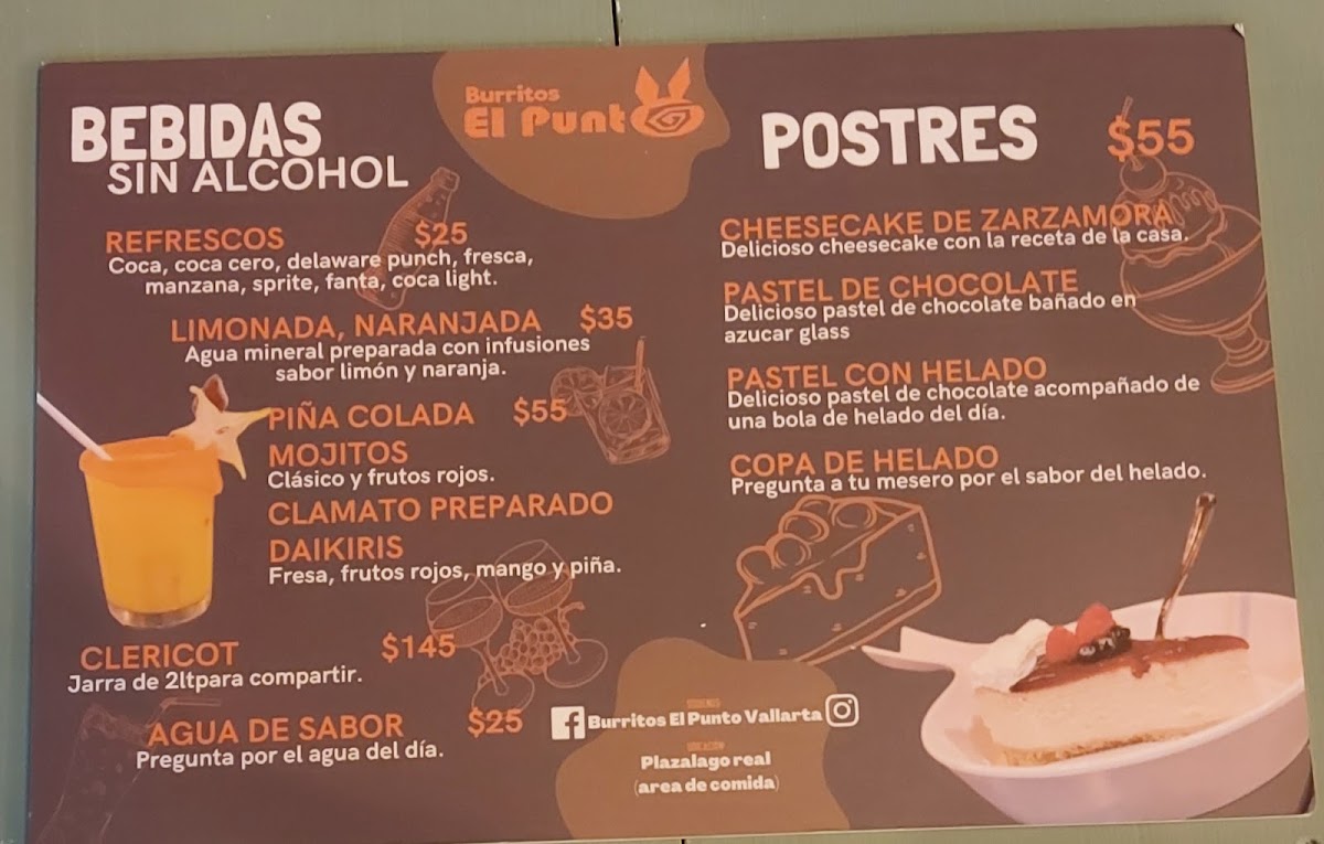 Burritos El Punto Vallarta Photo Menu 2