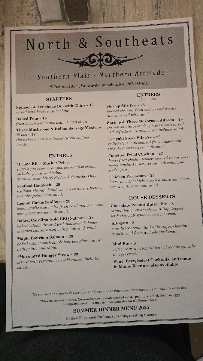 North & Southeats Restaurant Photo Menu 1