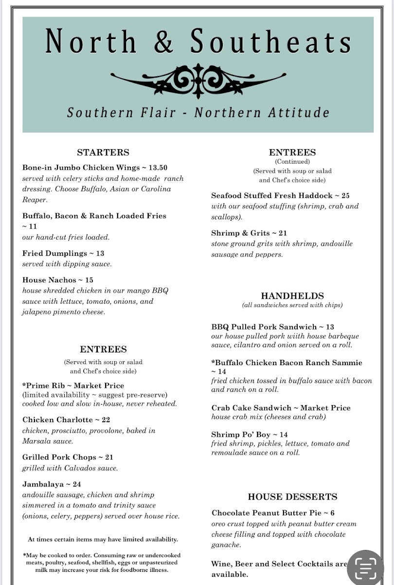 North & Southeats Restaurant Photo Menu 6
