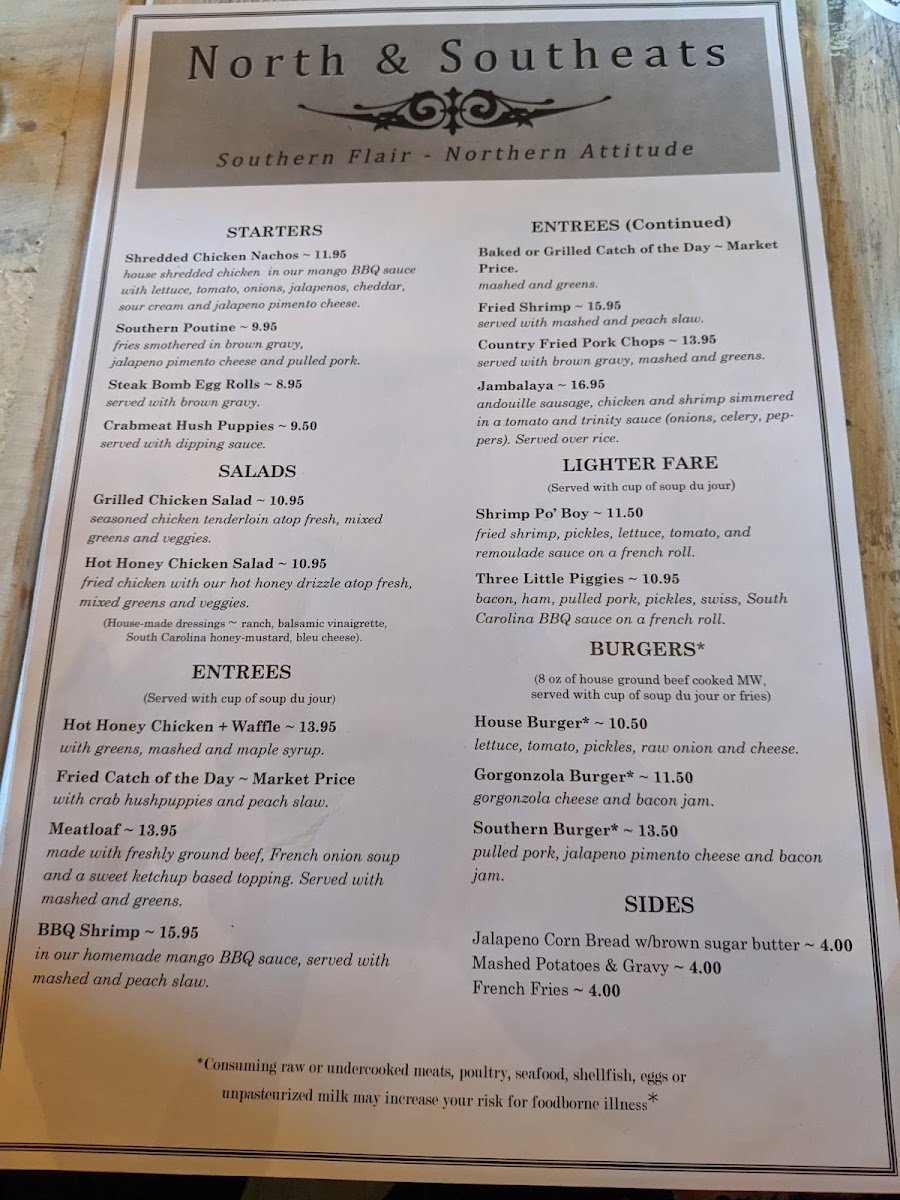 North & Southeats Restaurant Photo Menu 7