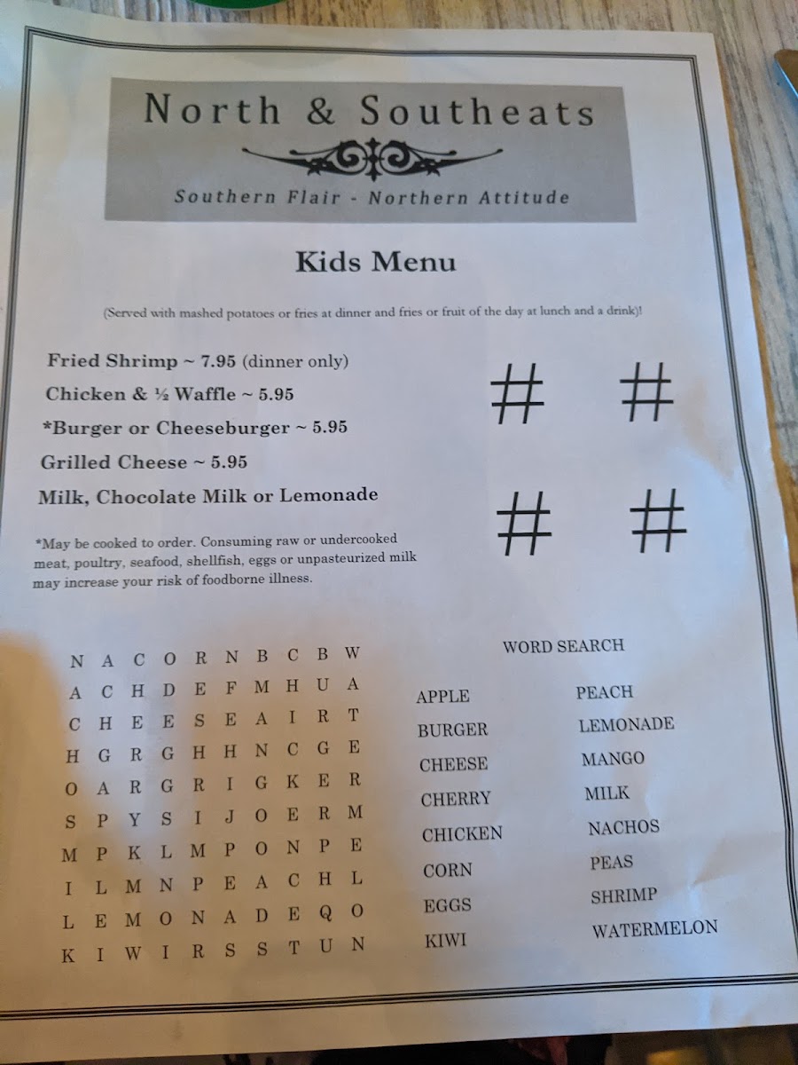 North & Southeats Restaurant Photo Menu 8