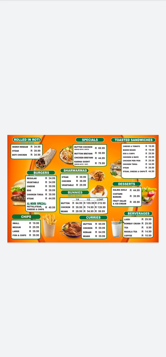 Al Noor Tikka Palace Photo Menu 3
