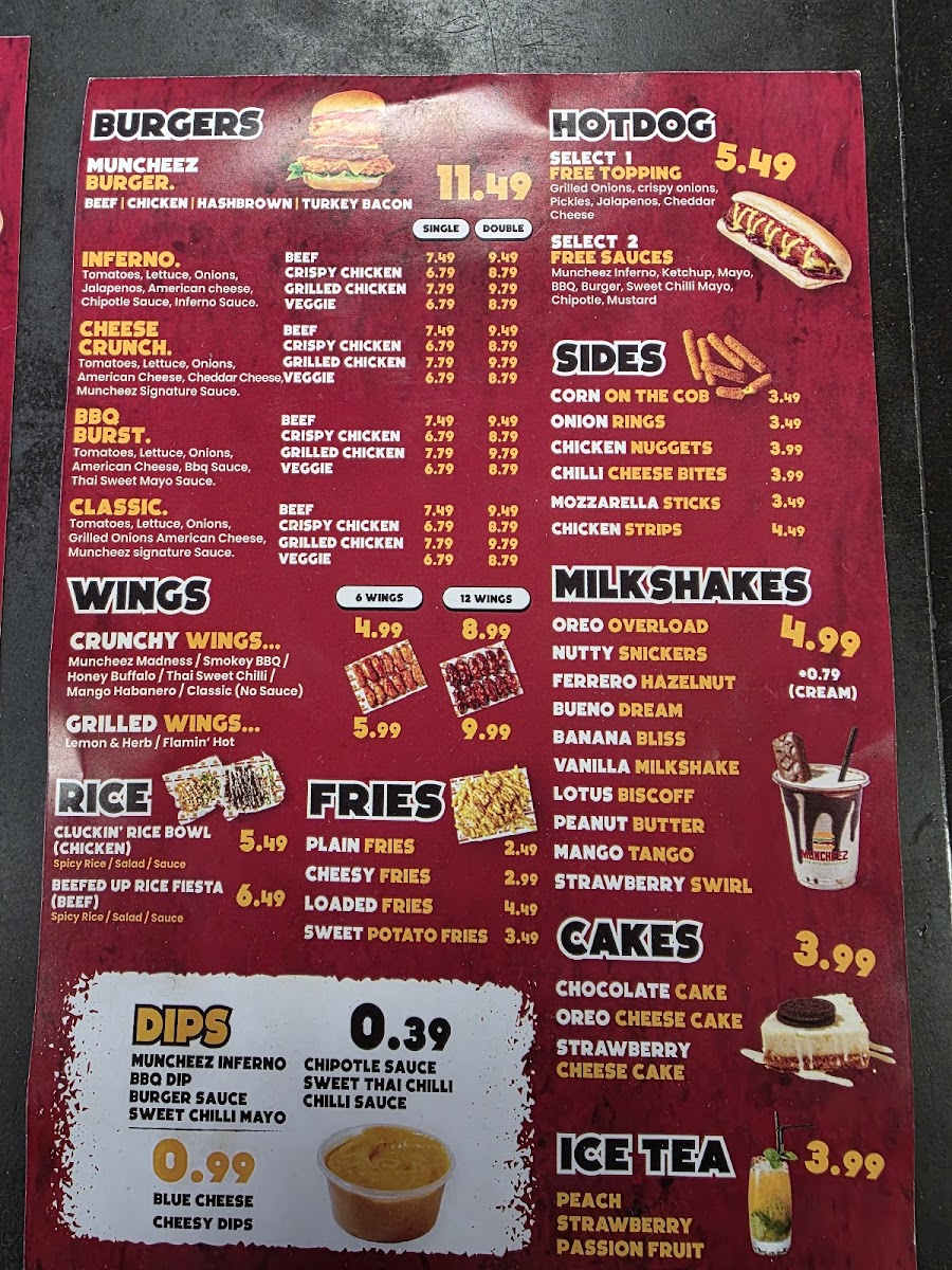 Muncheez Notting Hill Photo Menu 1