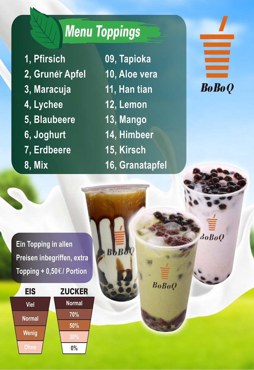 BoboQ Bubble Tea Dortmund Photo Menu 1