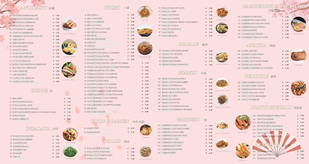 IZUMI Restaurant Cinese Giapponese Photo Menu 2