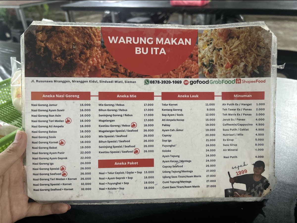 Warung Makan Bu Ita Photo Menu 2