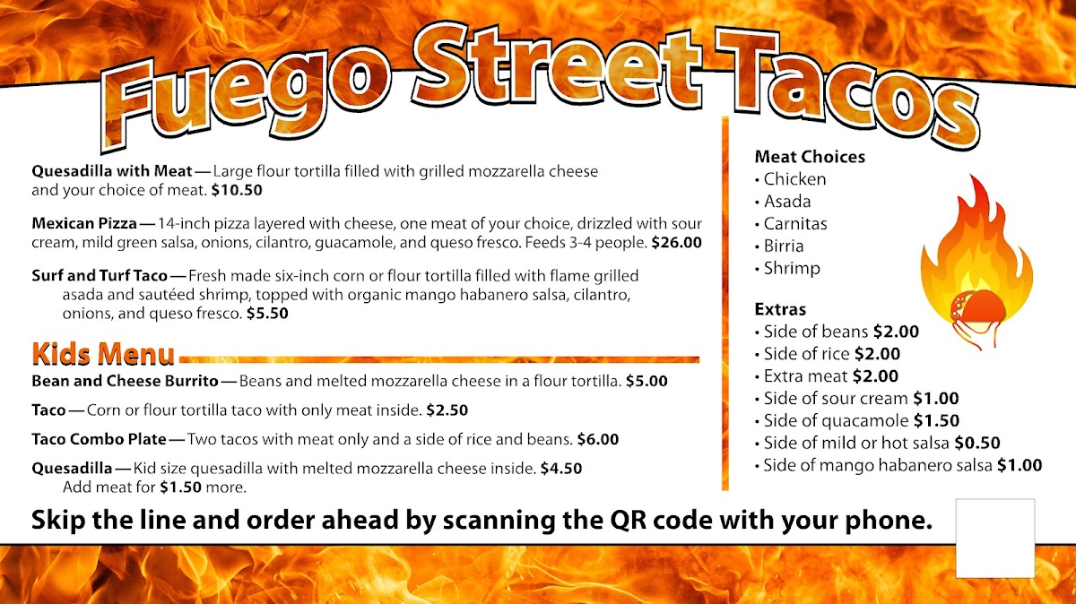 Fuego Street Tacos Photo Menu 2