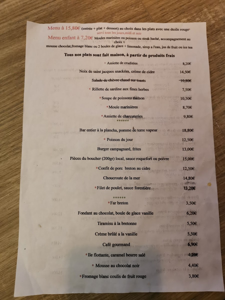 Café du quai Photo Menu 1