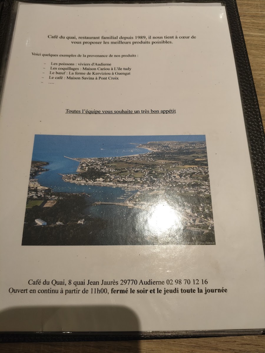 Café du quai Photo Menu 2