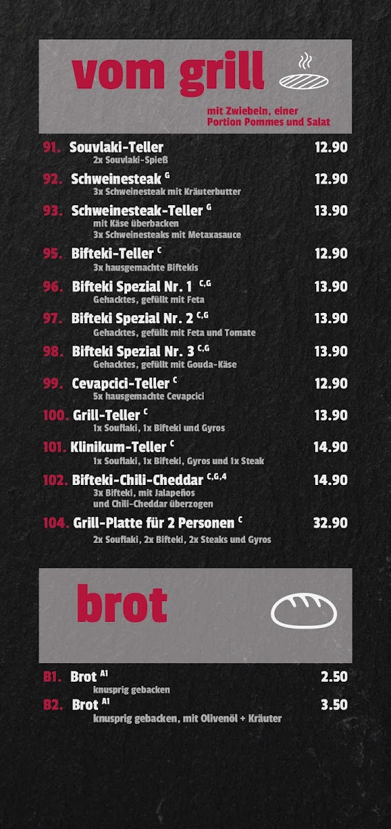 Grill am Klinikum Photo Menu 1