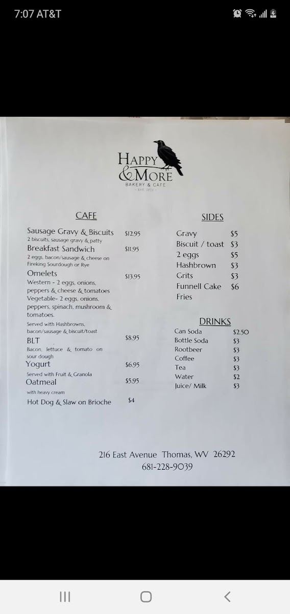 Happy & More Bakery & Cafe Photo Menu 1
