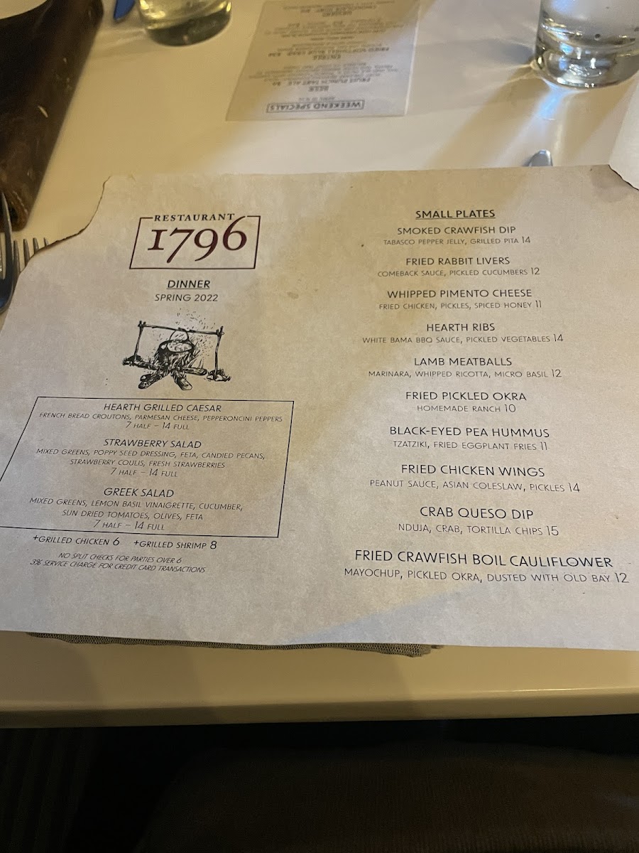 Restaurant 1796 Photo Menu 8