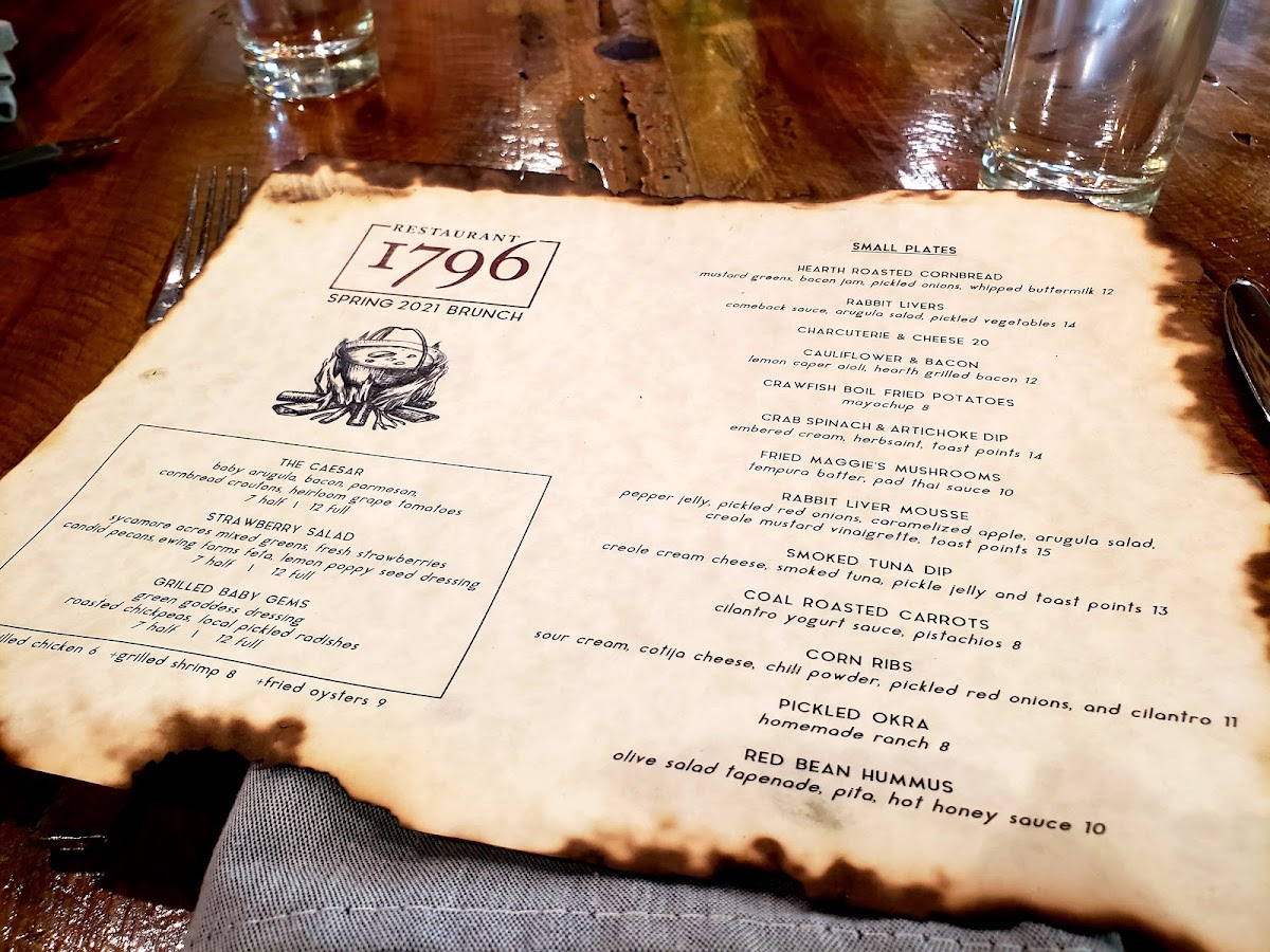 Restaurant 1796 Photo Menu 9