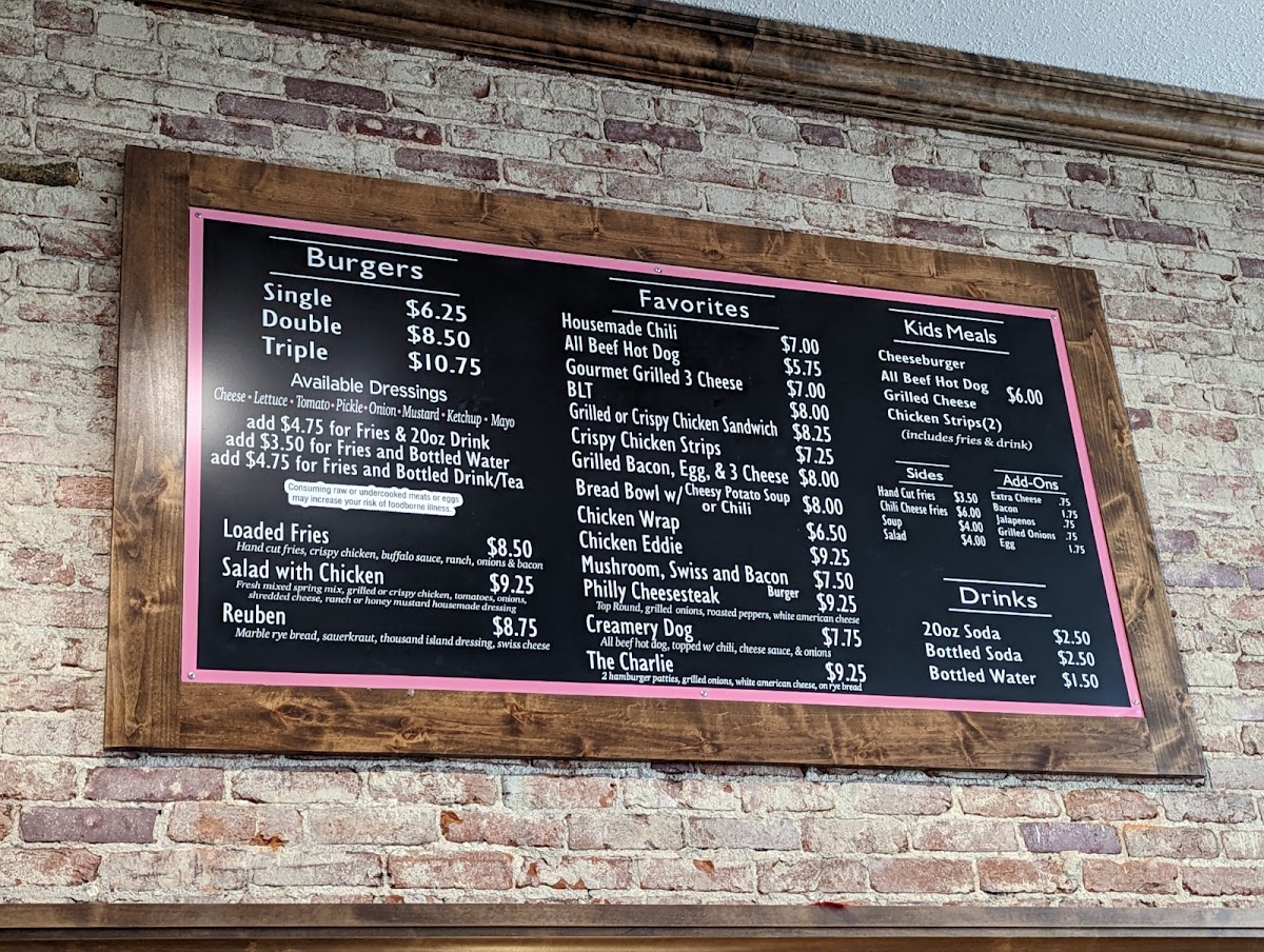 Odessa Creamery Photo Menu 3