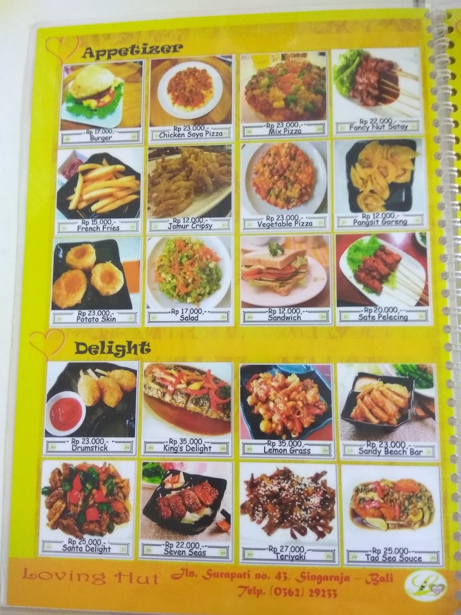 Loving Hut - Singaraja Photo Menu 2