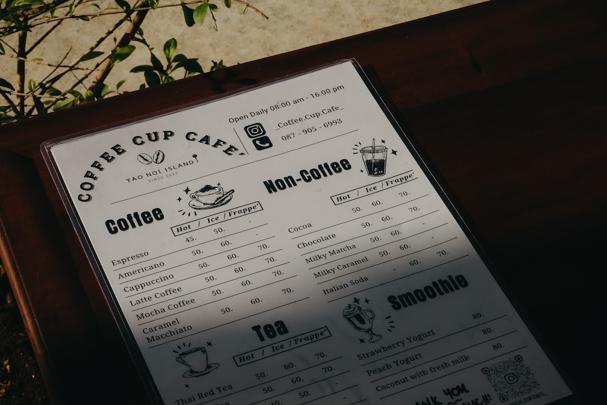 Coffee Cup Cafe Yao Noi Island Photo Menu 5