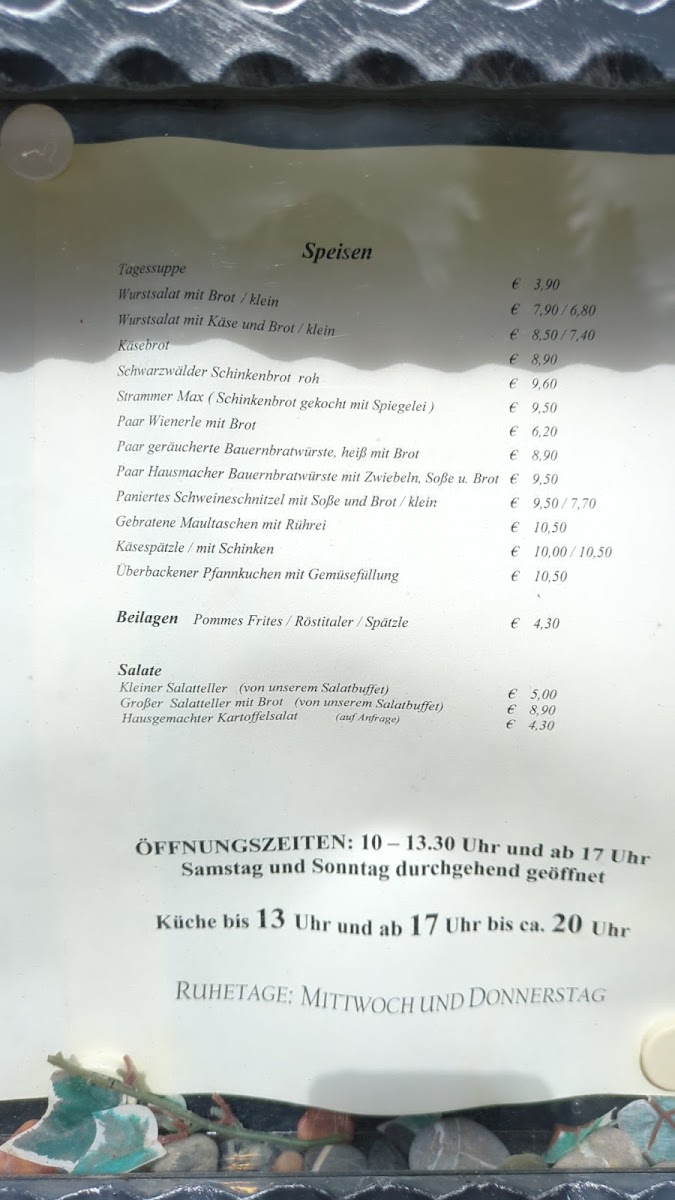 Gasthaus Blume Photo Menu 2