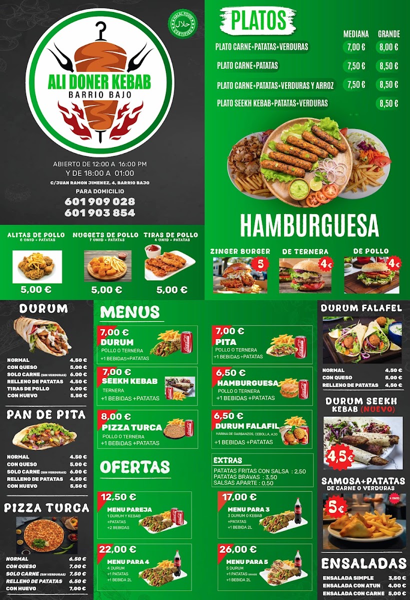 Ali Doner Kebab Barrio Bajo Photo Menu 2