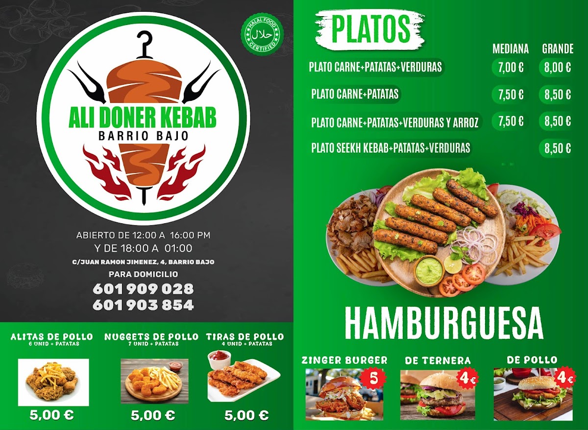 Ali Doner Kebab Barrio Bajo Photo Menu 3