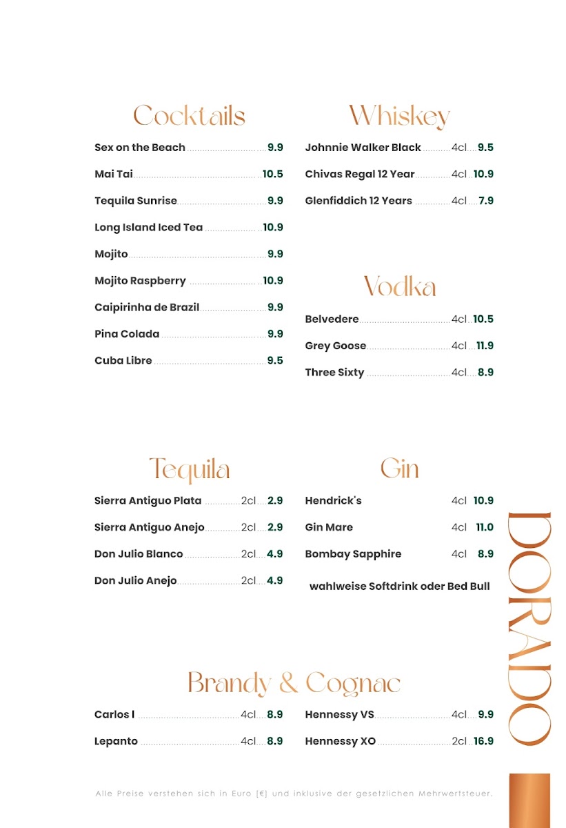 Dorado Restaurant Düsseldorf Photo Menu 3