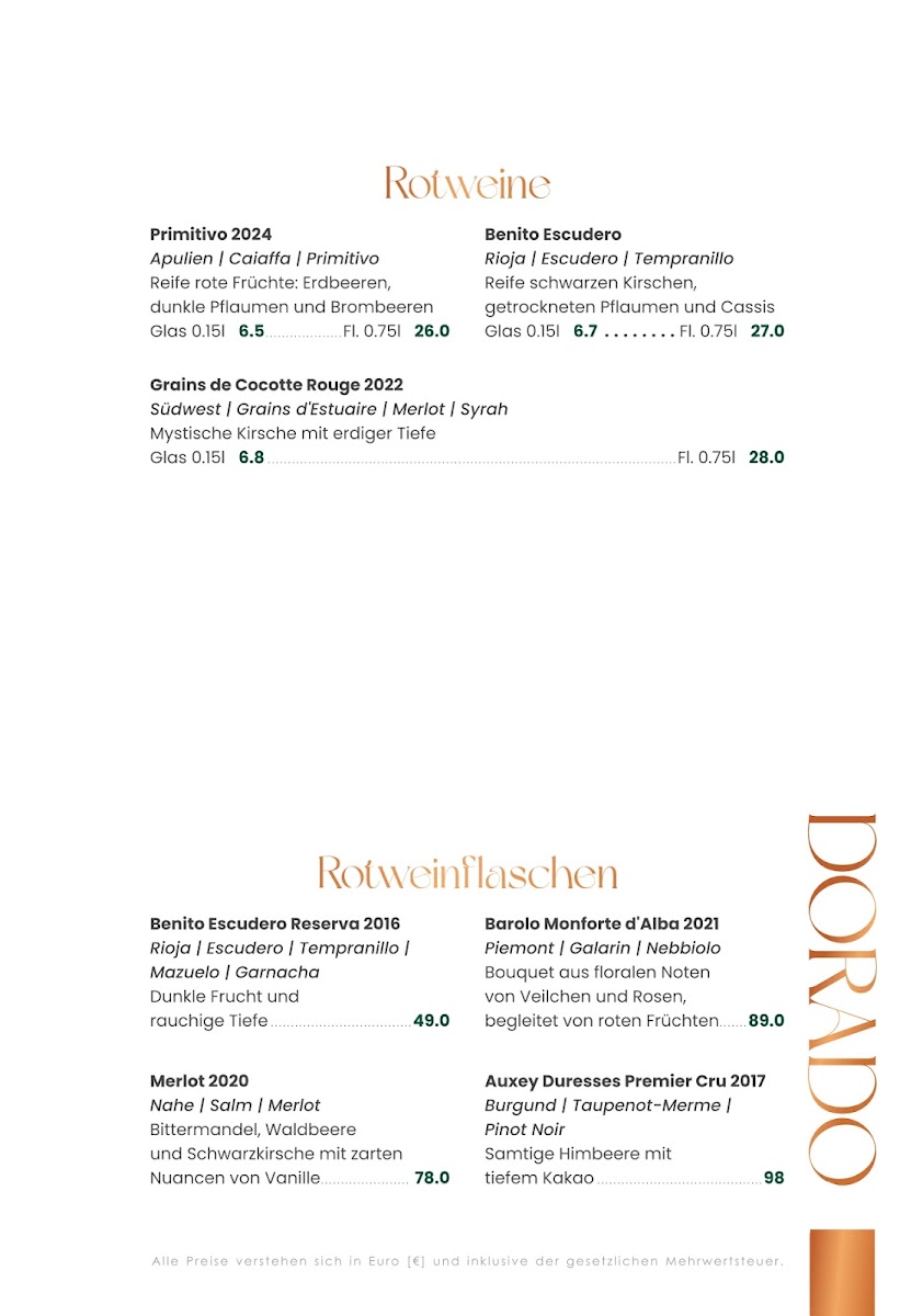 Dorado Restaurant Düsseldorf Photo Menu 5