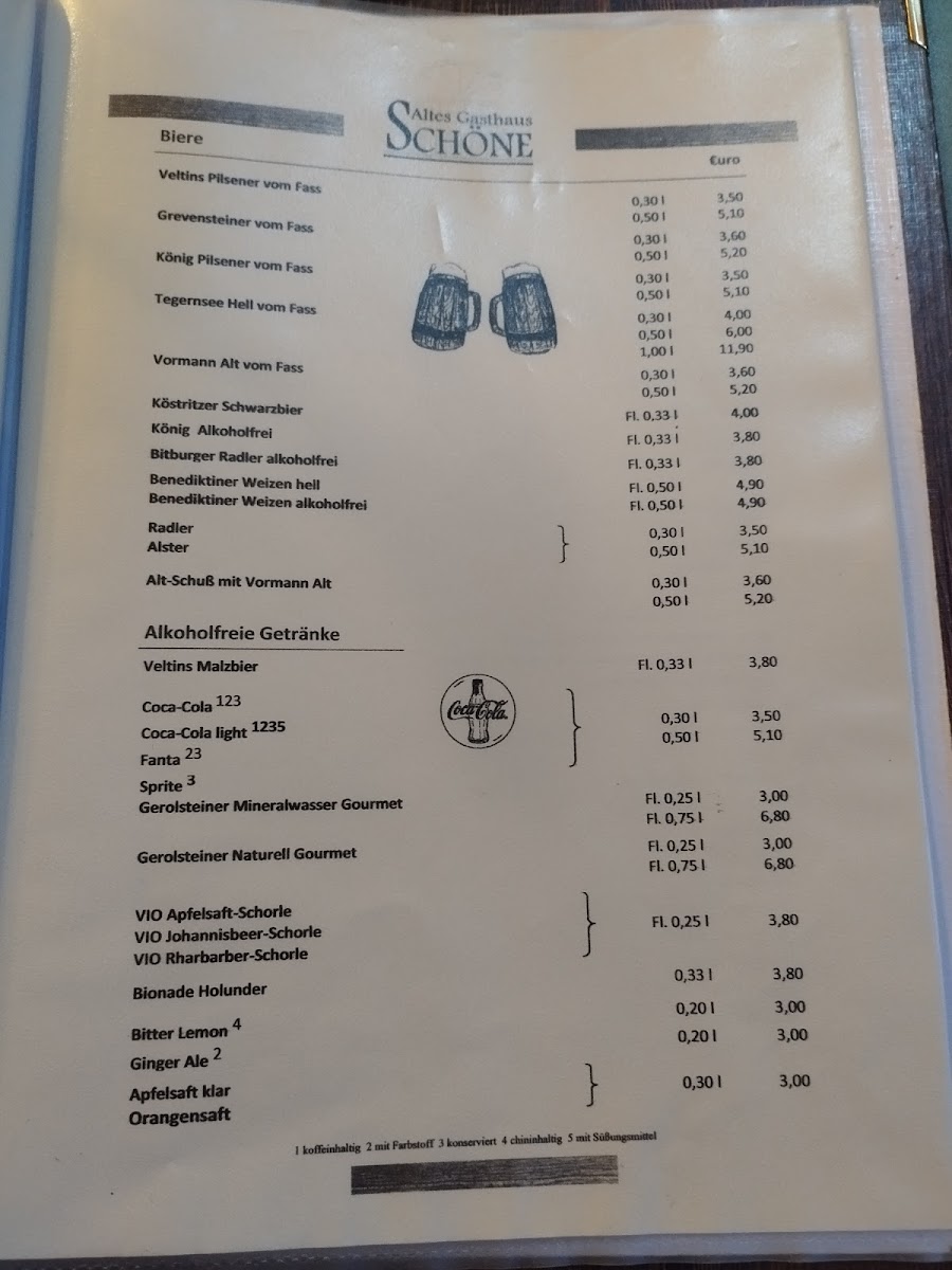 Altes Gasthaus Schöne Photo Menu 2