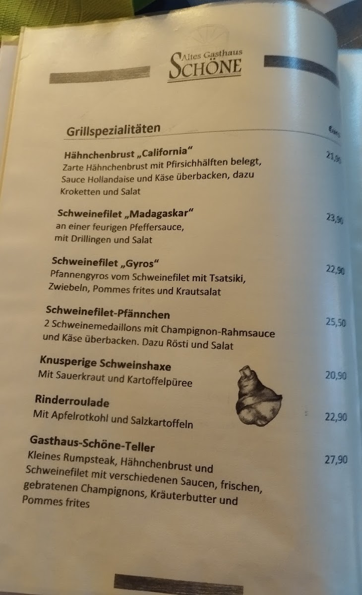 Altes Gasthaus Schöne Photo Menu 4