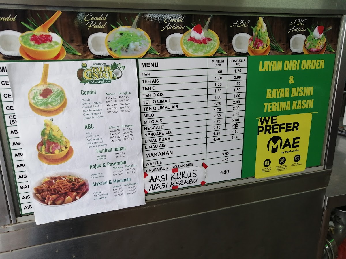 Restoran Talib Cendol ABC Photo Menu 2
