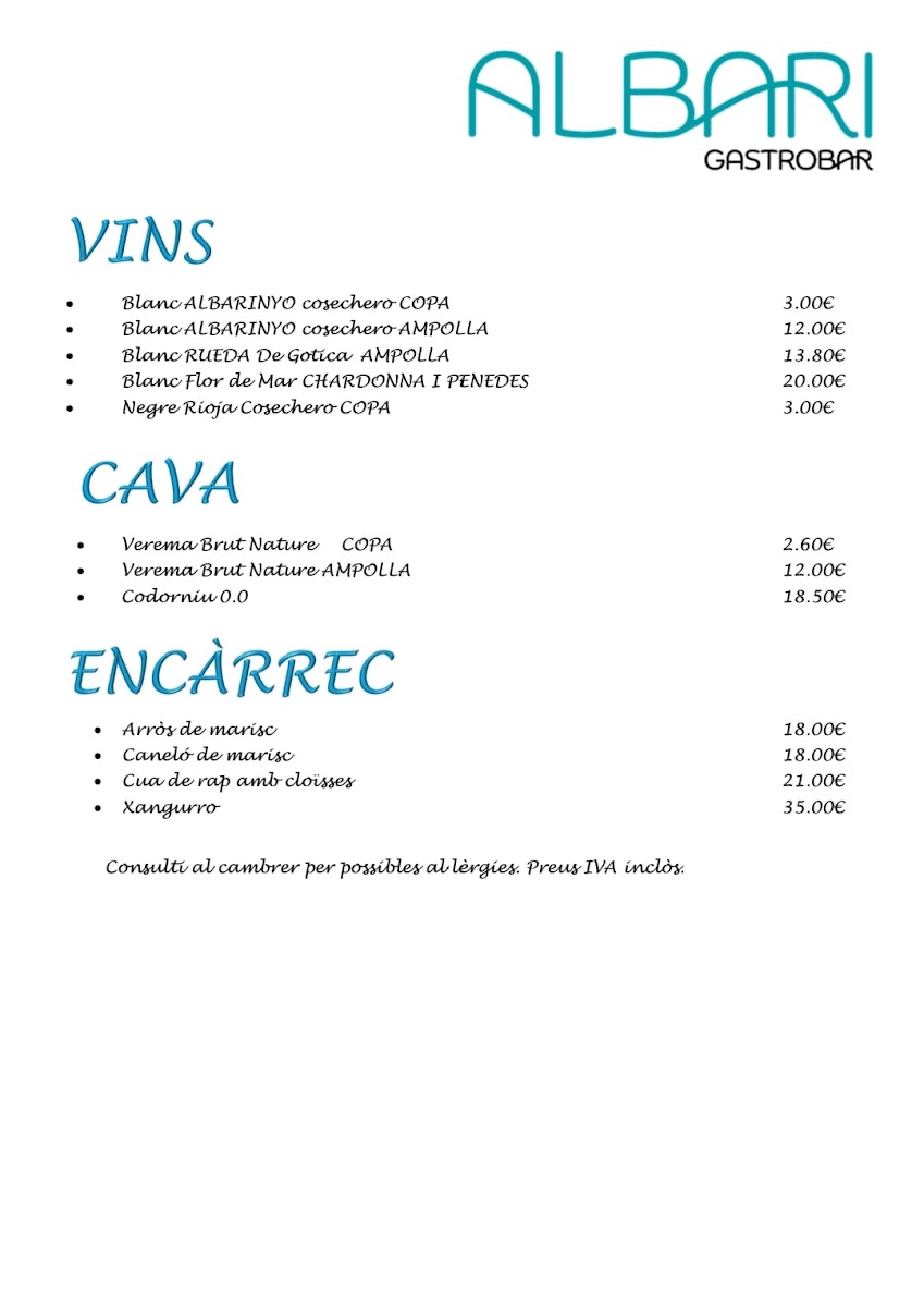 ALBARI GASTROBAR Photo Menu 4