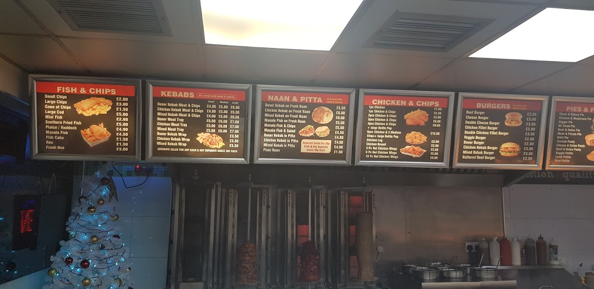 Villiers Fish & Chips Photo Menu 6
