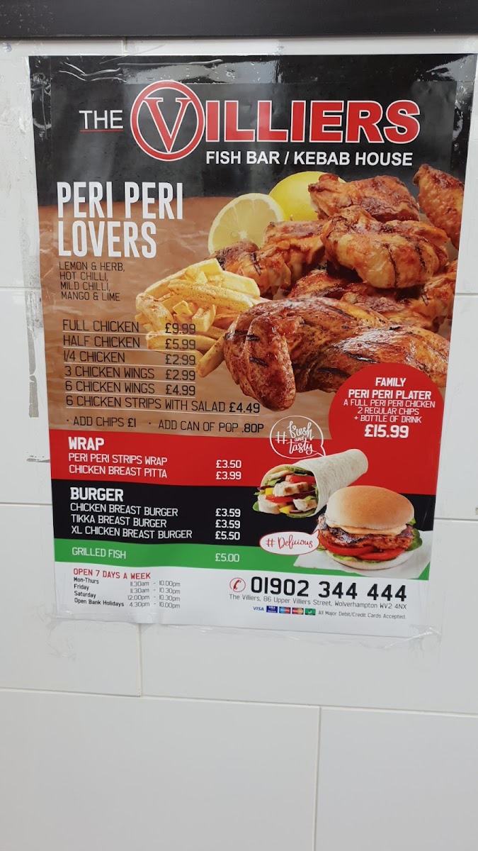 Villiers Fish & Chips Photo Menu 7