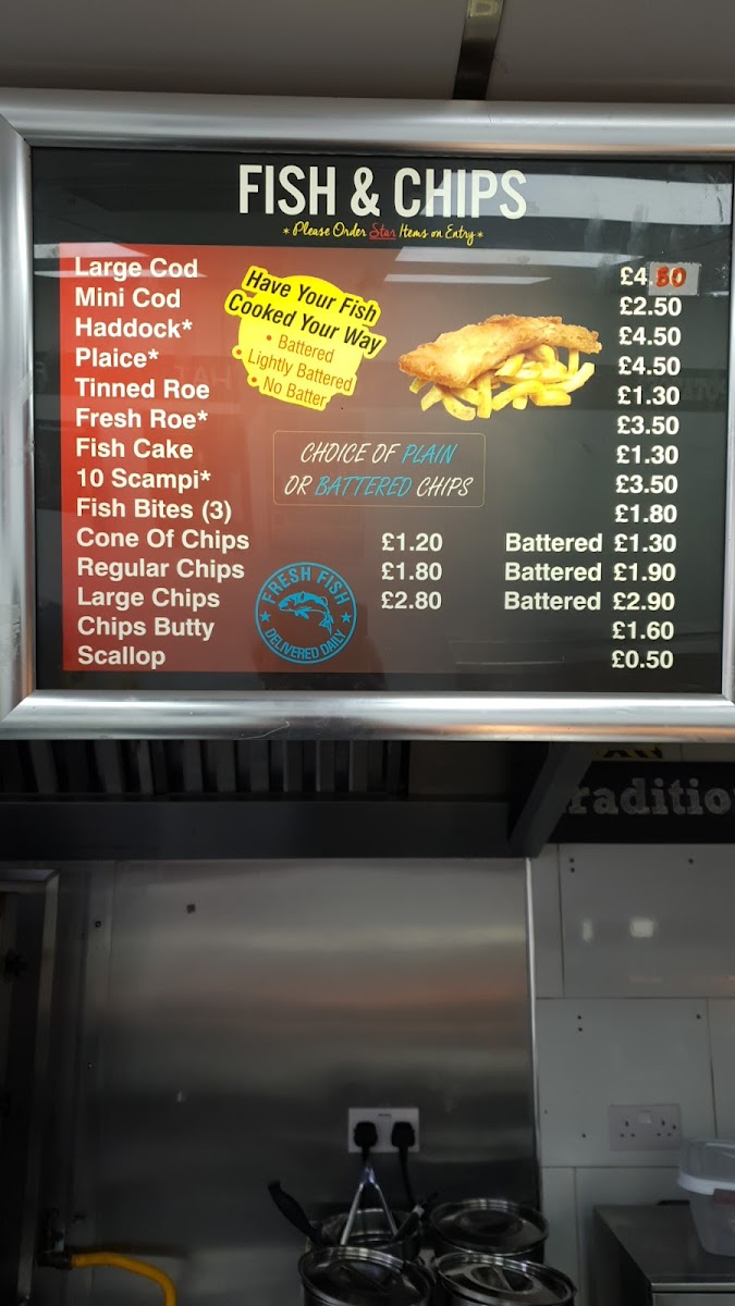 Villiers Fish & Chips Photo Menu 9
