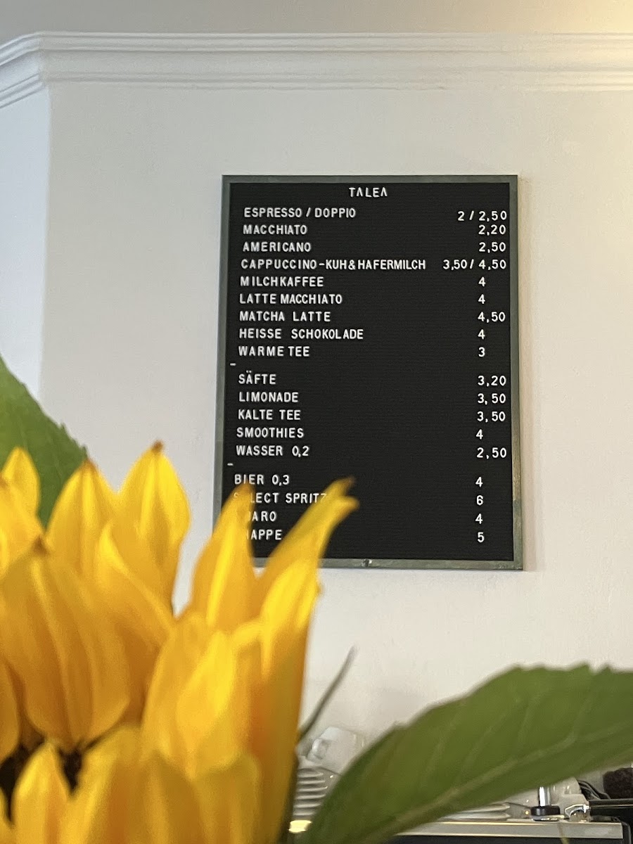 Talea - Italienisches Botanisches Bistro und Restaurant Photo Menu 1