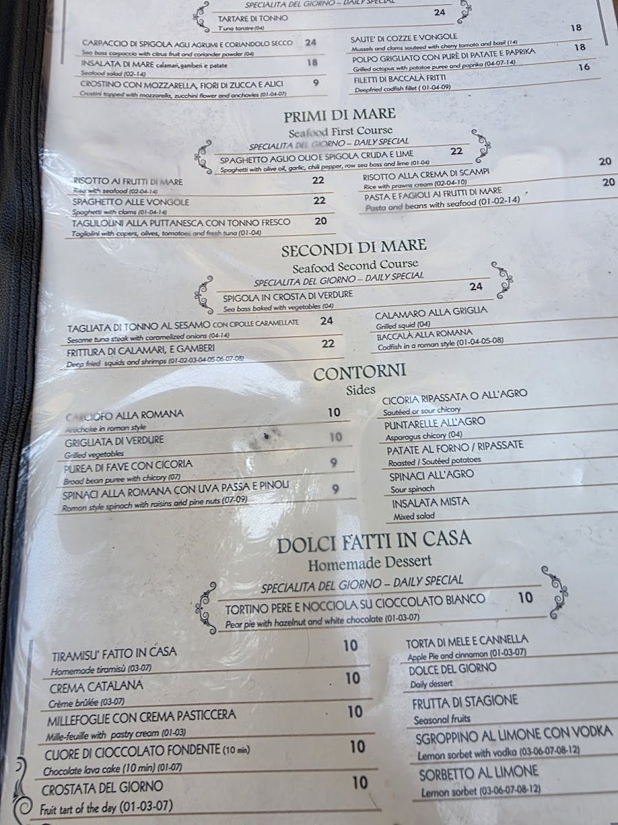 Antica Trattoria Angelino Photo Menu 1