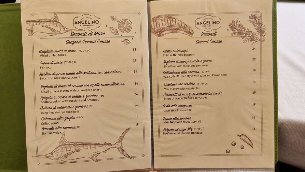 Antica Trattoria Angelino Photo Menu 10