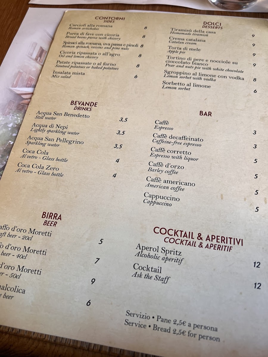 Antica Trattoria Angelino Photo Menu 6